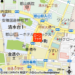 郡山ローンプラザ付近の地図