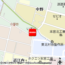 いすゞ自動車東北株式会社・本宮支店付近の地図