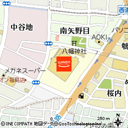 イオン福島店付近の地図