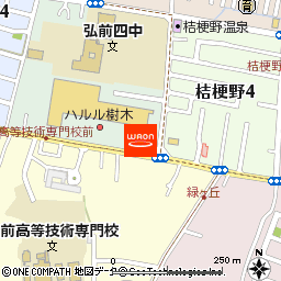サンデー弘前樹木店付近の地図