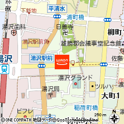 ナメカワ付近の地図