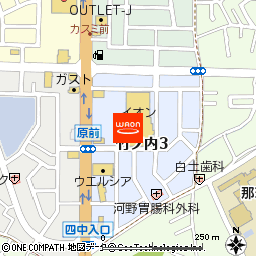 イオン那珂町店付近の地図