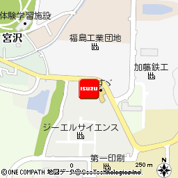 いすゞ自動車東北株式会社・福島支店付近の地図