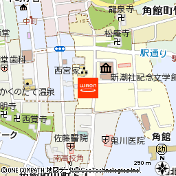 角館の革館付近の地図