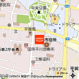ASBeefam平賀付近の地図