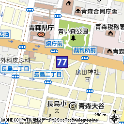 青森支店付近の地図