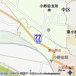 小野田付近の地図