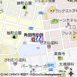 角田市役所付近の地図