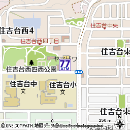 ヤマザワ住吉台店付近の地図