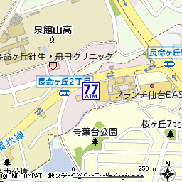 ブランチ仙台付近の地図