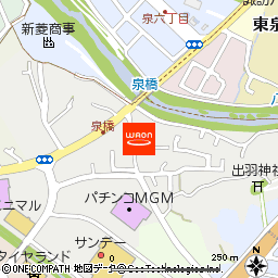 サンデーいわき泉店付近の地図