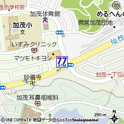 加茂四丁目付近の地図