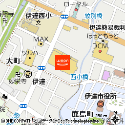 イオン伊達店付近の地図