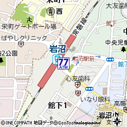 ＪＲ岩沼駅付近の地図