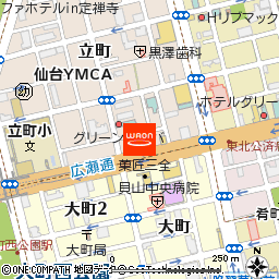イオンエクスプレス仙台立町店付近の地図