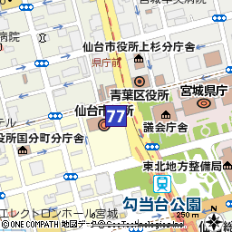 仙台市役所支店付近の地図