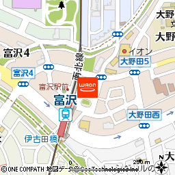 ロレンタ富沢店付近の地図
