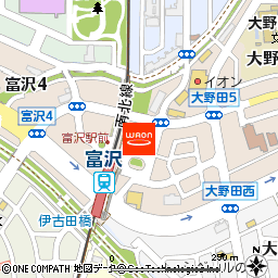 ロレンタ富沢店付近の地図