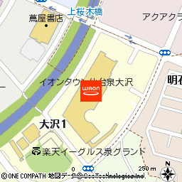 パレットプラザ　ザ・ビッグ泉大沢店付近の地図