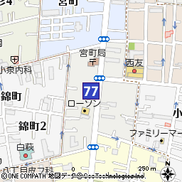宮町支店付近の地図