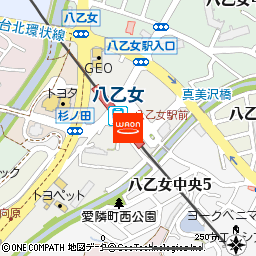 大衆酒場　八付近の地図