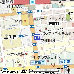 平支店付近の地図