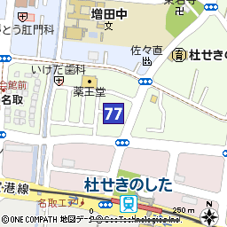 杜せきのした支店付近の地図