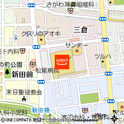 イオンいわき店付近の地図