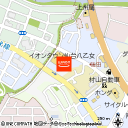 ザ・ビッグ仙台八乙女店付近の地図