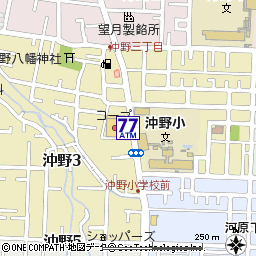 ＣＯ・ＯＰ沖野店付近の地図