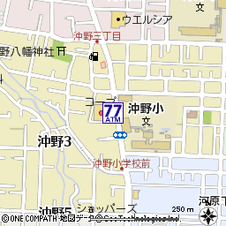 ＣＯ・ＯＰ沖野店付近の地図