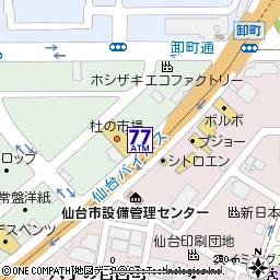 杜の市場付近の地図
