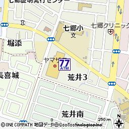 ヤマザワ荒井店付近の地図