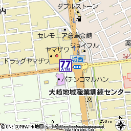 ヤマザワ古川バイパス店付近の地図