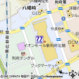 イオンモール新利府北館付近の地図