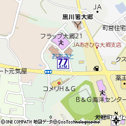 道の駅おおさと付近の地図