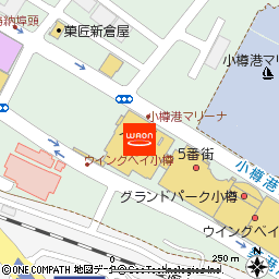 イオン小樽店付近の地図