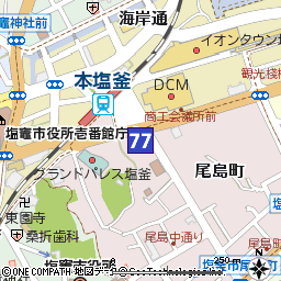 北浜支店（塩釜支店内にて営業）付近の地図