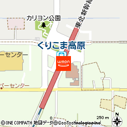 くりこま高原駅構内店舗付近の地図