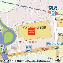 R.O.U盛岡店付近の地図