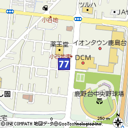 鹿島台支店付近の地図