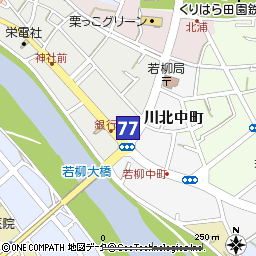若柳支店付近の地図