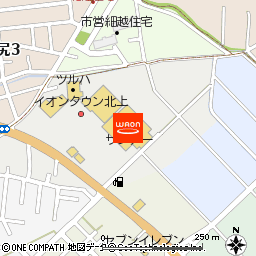 サンデー北上里分店付近の地図