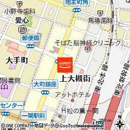 街なか産直新鮮館おおまち付近の地図