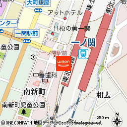 ＮｅｗＤａｙｓ一ノ関駅西口付近の地図