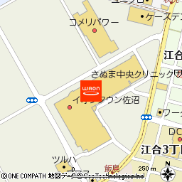 イオンスーパーセンター佐沼店付近の地図