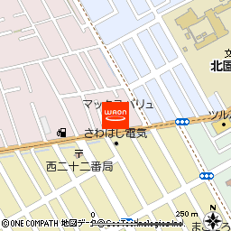 マックスバリュ北園店付近の地図