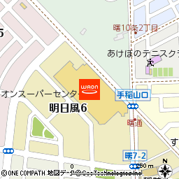 イオンスーパーセンター手稲山口店付近の地図