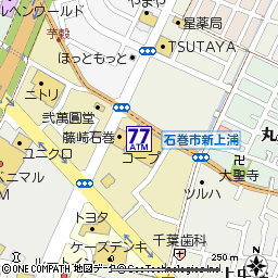 ＣＯ・ＯＰ蛇田店付近の地図