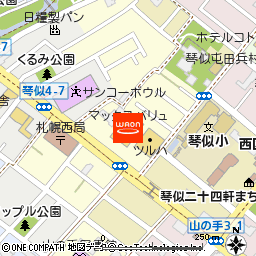 マックスバリュ琴似3条店付近の地図